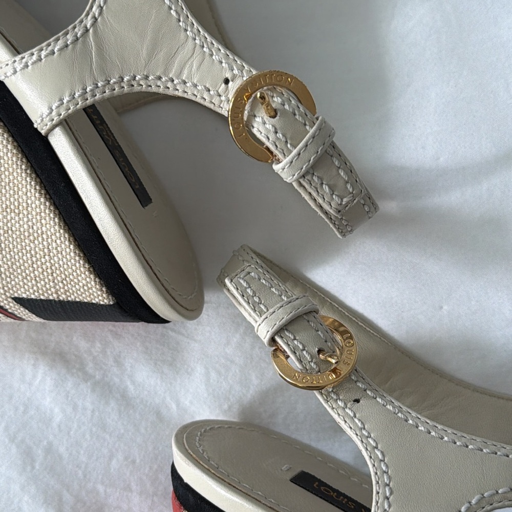 Louis Vuitton Platform Sandals size 38 1/2 - Picture 8 of 14